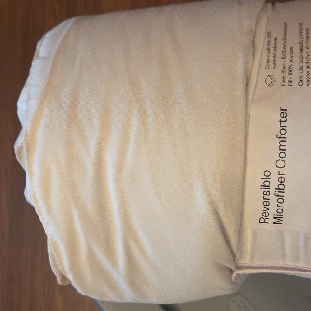Room Essentials Comforter & Sheet Cozy Cream Checkered Set - Twin/Twin XL NEW - Picture 6 of 10
